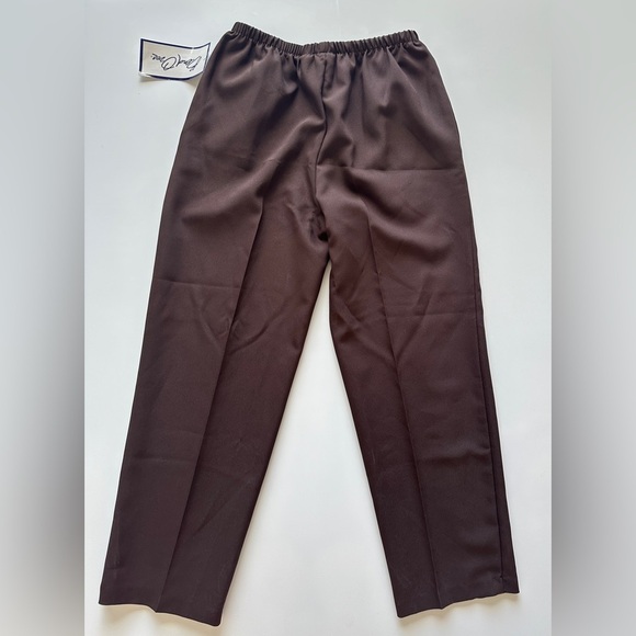 NWT Vintage Levi’s Bend Over Brown High Waisted Pleated Cropped Pants 12 Petite - Picture 3 of 7